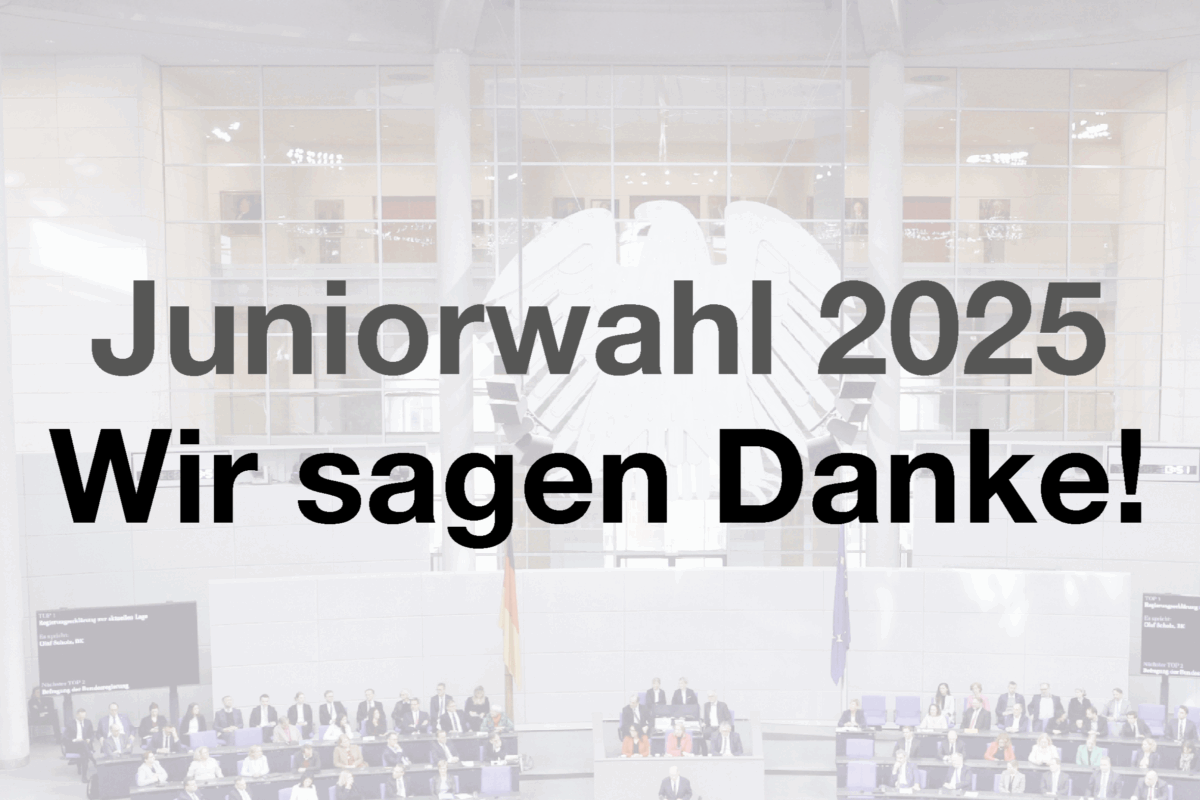 Erfolgreicher Abschluss der Juniorwahl zur Bundestagswahl 2025: Über 2 Millionen Schülerinnen und Schüler haben an der Wahl teilgenommen!